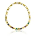 thumbnail image 1 of Diana M 18 Kt Two Tone Multi-stone Necklace Featuring 11.00 Cts Diamonds, 12.00 Cts Cabochon Emeralds, Rubies, and Sapphires, 1 of 1