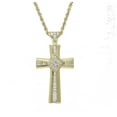 thumbnail image 1 of Diana M 18 Kt Yellow Gold Diamond Cross Pendant, 1 of 1