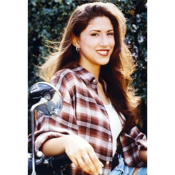 Diana Uribe Portrait in Red Checkered in Long Sleeves Photo Print (8 x 10)