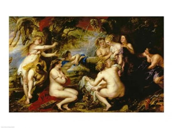 Diana and Callisto Canvas Art - Peter Paul Rubens (24 x 18)