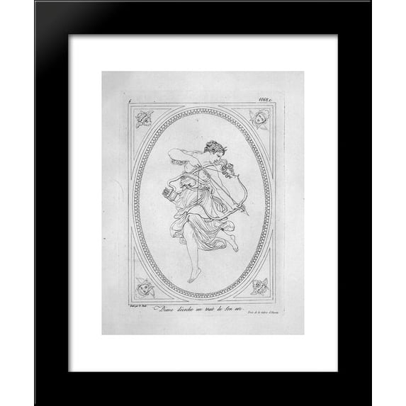 Diana archer 20x24 Framed Art Print by Piranesi, Giovanni Battista