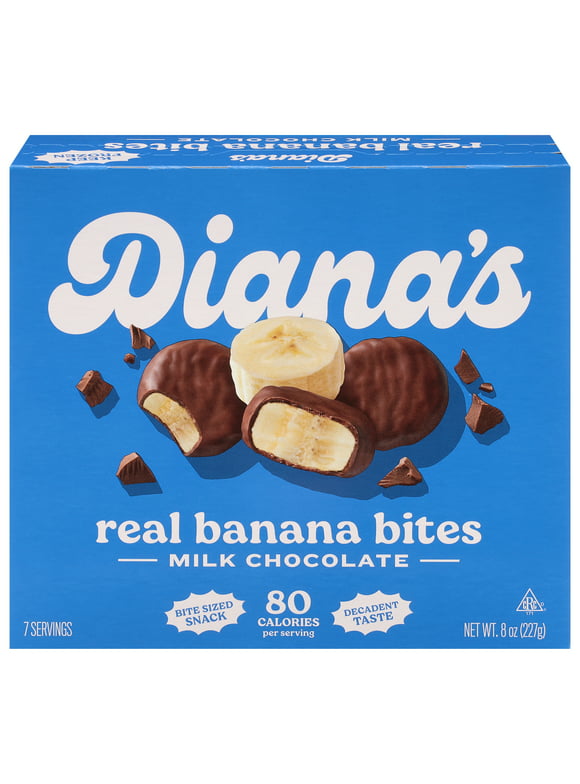 Diana's Naturally Gluten Free Milk Chocolate Frozen Fresh Fruit Banana Bites