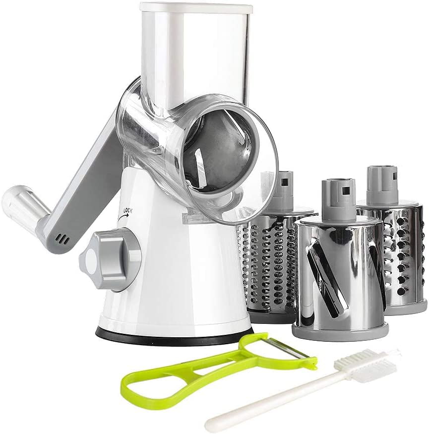 Manual Rotary Cheese Grater White