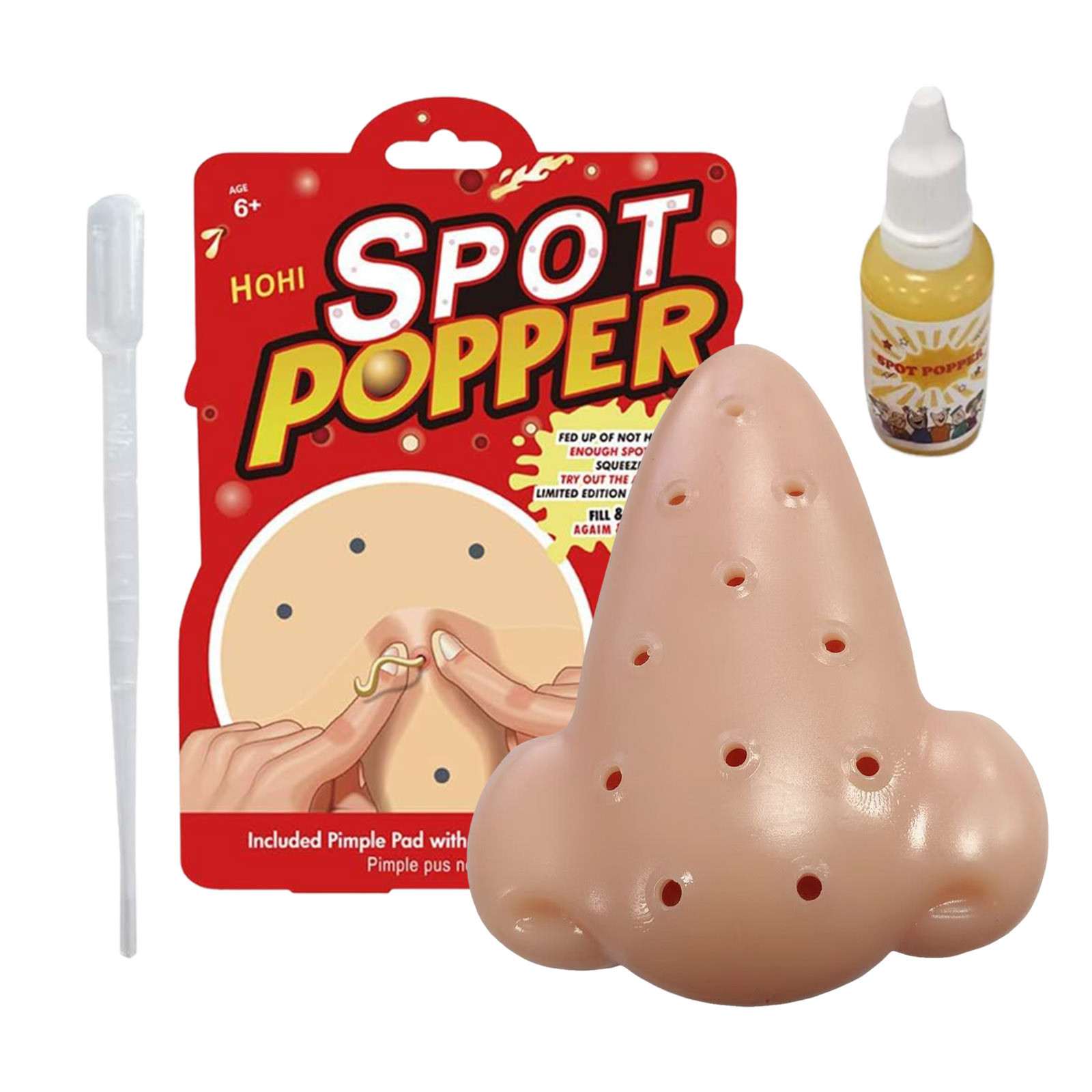 Jouet Anti-stress Tête De Mort – Bouton D’acné – Sensoriel Calmant – Voyage, Halloween – Dès 3 Ans