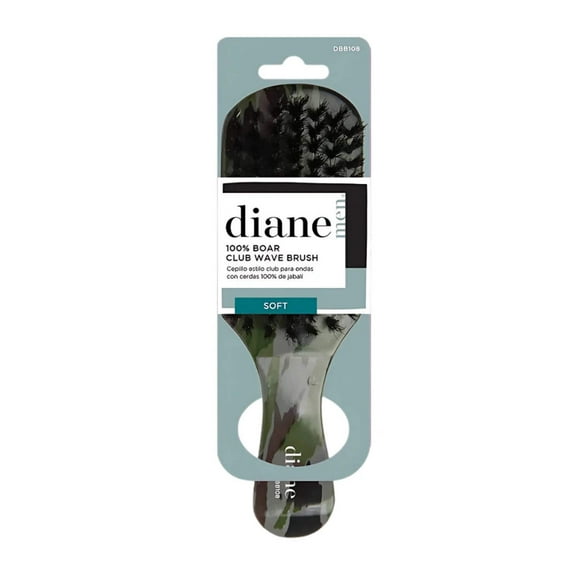 Diane 100% Boar Club Wave Brush - Soft