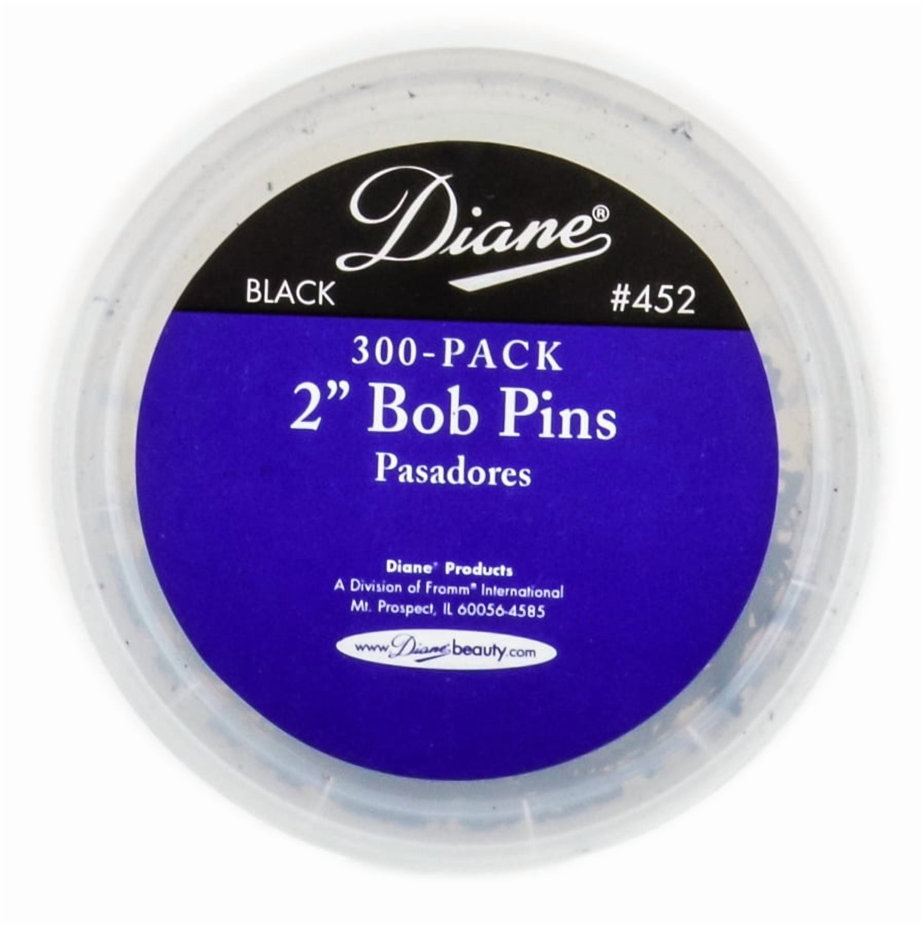 Diane 2" Bobby Pins, Black, 300 Count, D452