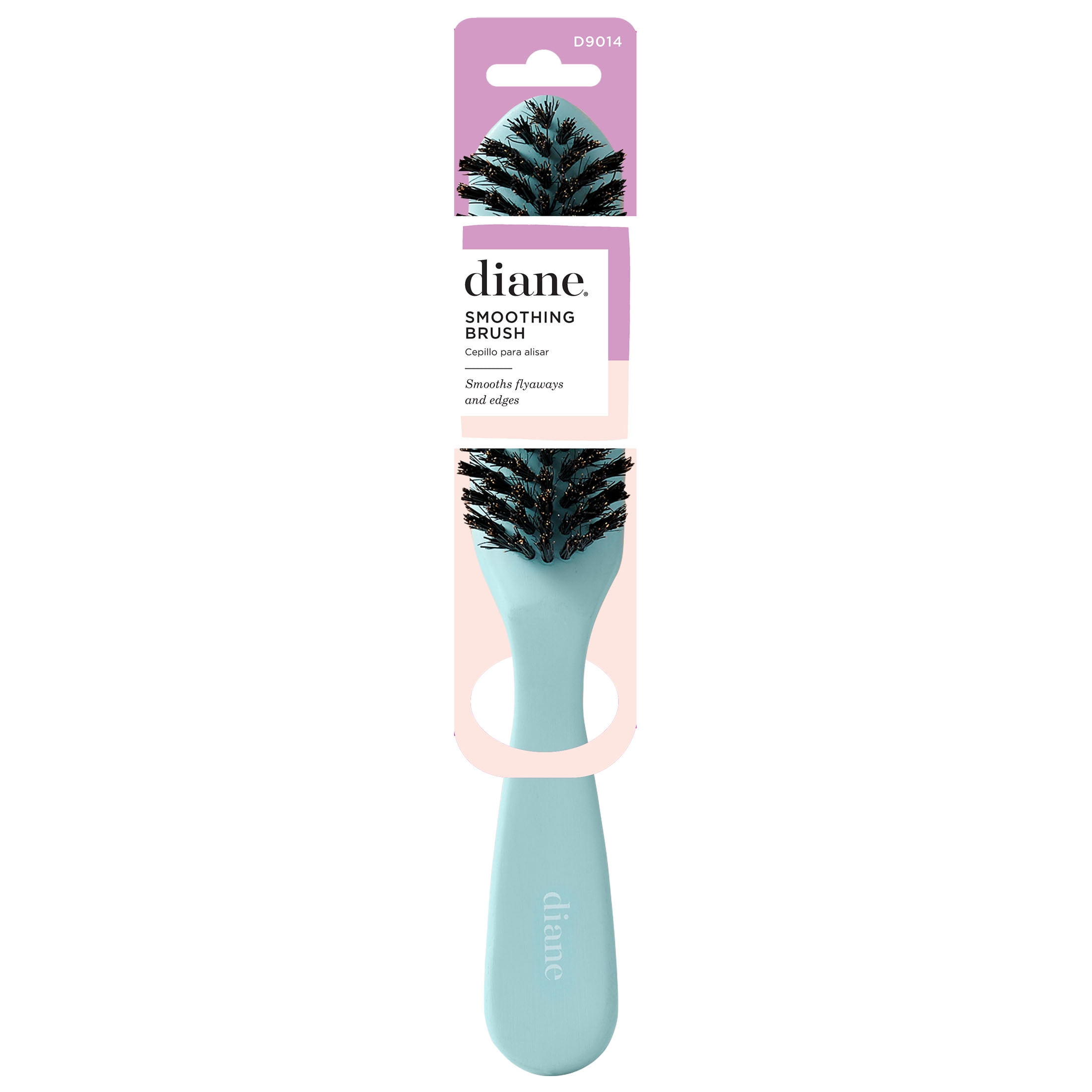 Diane Boar Bristle Curved Smoothing Hair Brush, Wood Handle
