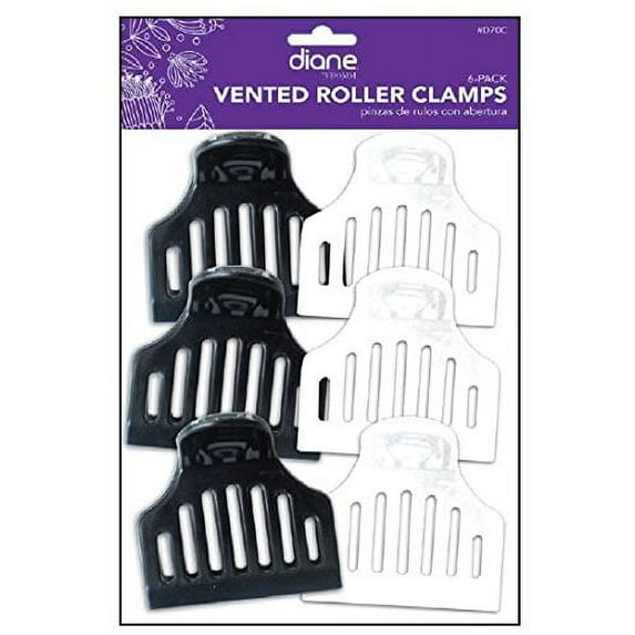 Diane D70C Vented Roller Clamps - Black and White
