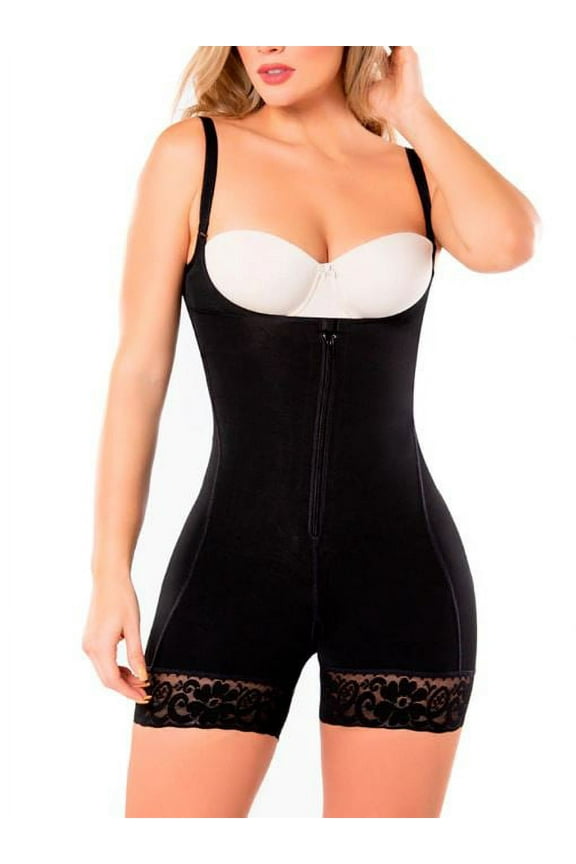 Diane and Geordi | Fajas Colombianas | Woman Slimming Firm Postnatal Shapewear Boyshort Undergarment Lady Bodywear Postpartum Girdle Plus Bodysuit |Beige XS