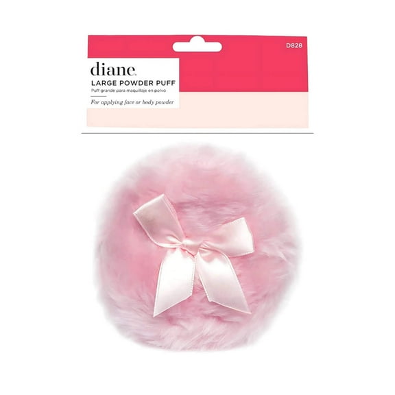 Diane Large Powder Puff | Soft Velour Makeup Applicator for Loose Pressed Powder