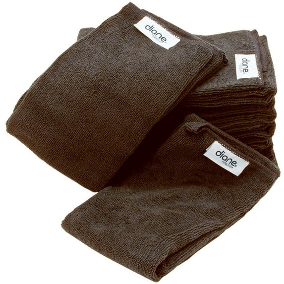Diane Microfiber Chocolate Softees Towels 10 Pack