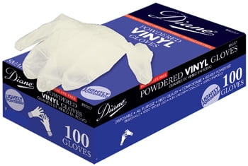 Diane Powdered Vinyl Glove Small ( 100 gloves)