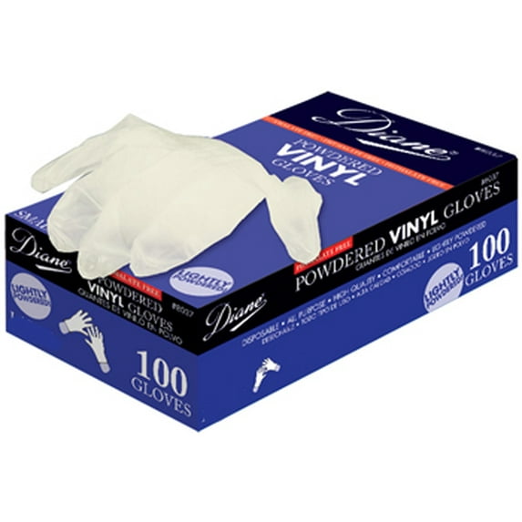 Diane Powdered Vinyl Glove Small ( 100 gloves)