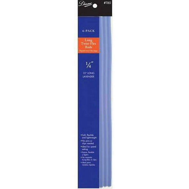 Diane Twist Flex, Lavender 1/4 Inch, 6 Count