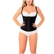 Diane and Geordi | Torsette Shapewear for Women | Fajas Colombianas | Waist Cincher |Black S