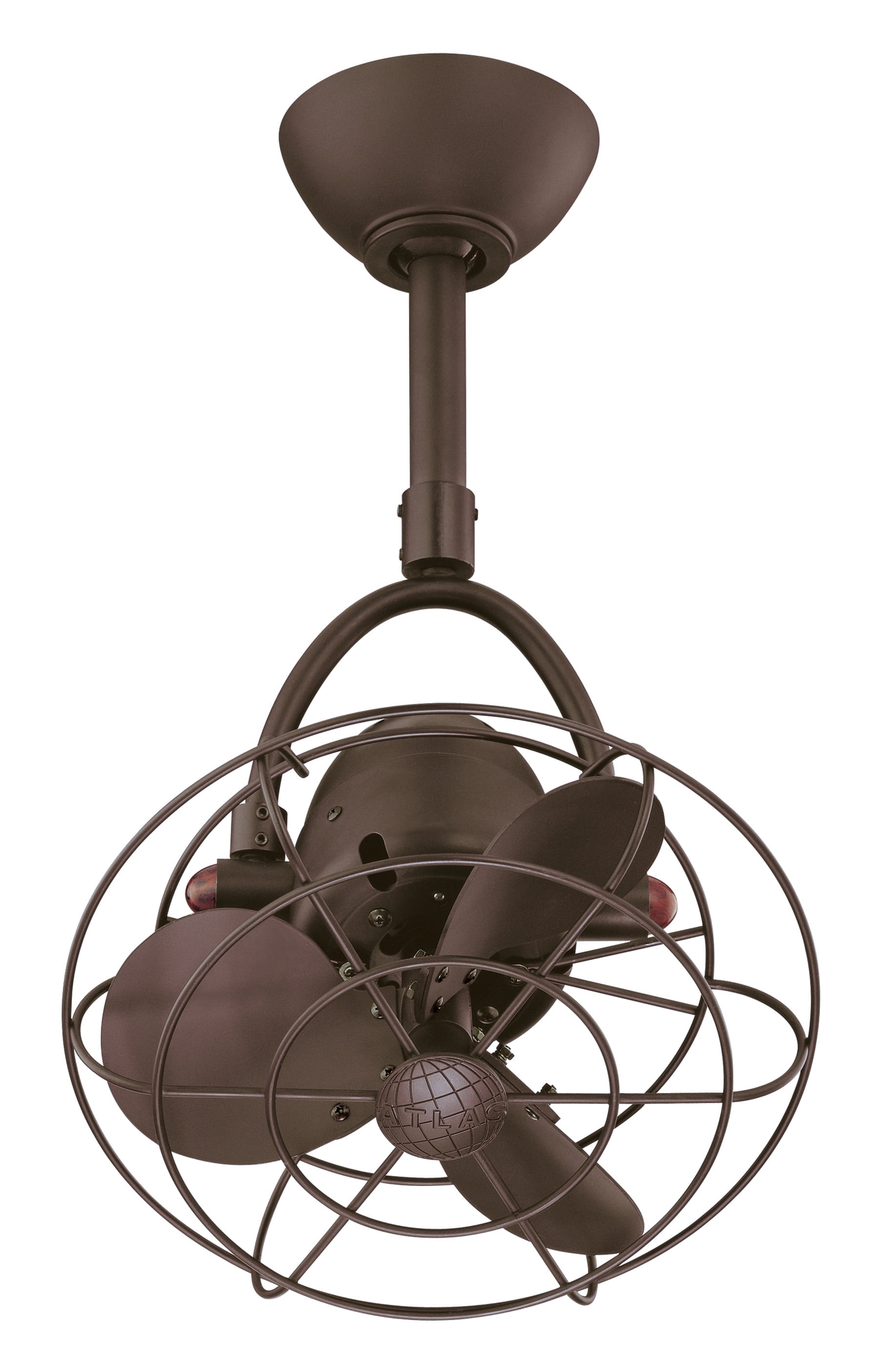 Diane 13'' Textured Bronze Steel Ceiling Fan with Remote Control