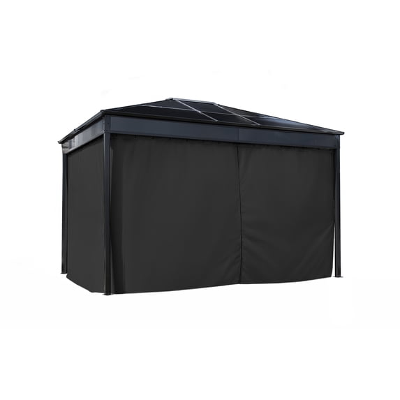 Sojag Diani 10 x 12 x 6 ft Black Polyester Curtains