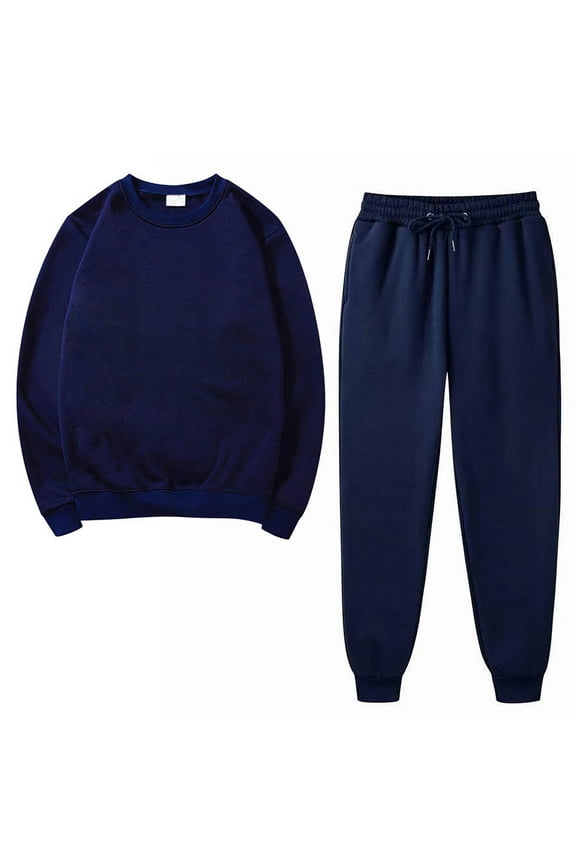 2 Piece Outfits Women's Fleece Lined Sweatsuits Long Sleeve Hoodie and Sweat Pants Winter Warm Zip Up Tracksuit Set