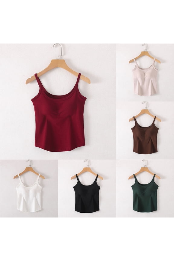 2PC Women Padded No Wire Tank Top With Built In Chest Pad And Matching Shorts Sleepwear Set Soft Stretch Comfortable Breathable Home Loungewear Easy Care Supportive Design