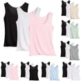 thumbnail image 1 of Dianli 3PC Women U Neck Tank Pajama Set Includes Top Bottoms And Inner Layer Lightweight Soft Breathable Lounge Sleepwear Comfortable Home Essentials Easy Care, 1 of 9