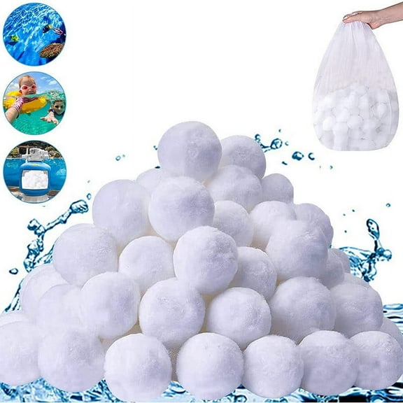 Dianli 500g Pool Filter Balls, Alternative to Sand, Polyethylene, High Efficiency, Easy Cleaning, Machine Washable, Enhances Filtration for Pools and Fish Tanks Daily Hot Picks & Limited-Time Offers