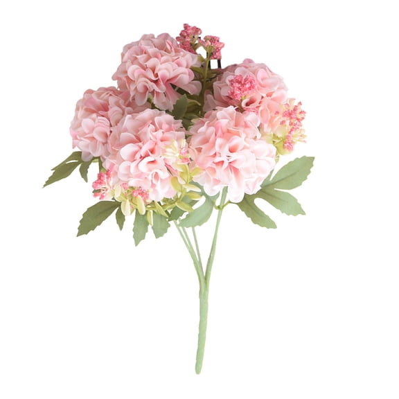 Dianli Artificial Flowers Wedding Bouquet Nordic Style 5 Bundle Embroidered Ball Simulated Flowers Handheld Bridal Bouquet Rustic Chic Home Aisle Centerpiece Wedding Arch Faux Floral