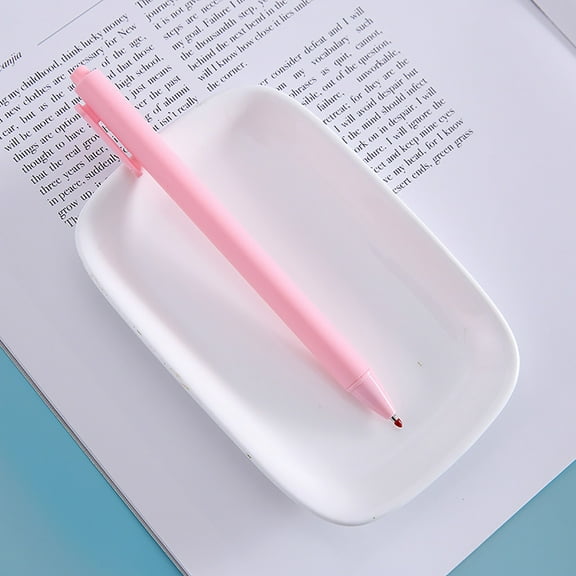 Dianli Candy Color Press Style Rollerball Pen Set with Macaron Design for Business Writing and Student Note Taking Smooth Ink Flow with Retractable Mechanism 12 Pack Assorted Colors