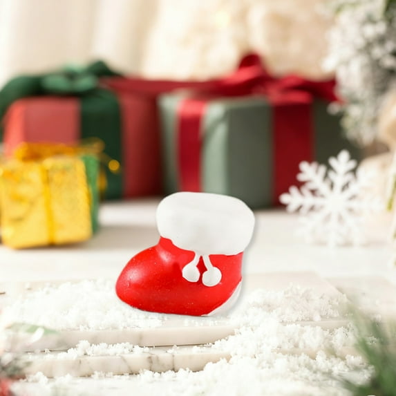 Dianli Christmas Decorations Indoor Outdoor Mini Resin Figurines Set for Christmas Tree Home Decor Garden Snow Globe Party Fairy Village Crafts DIY Ornament Gifts