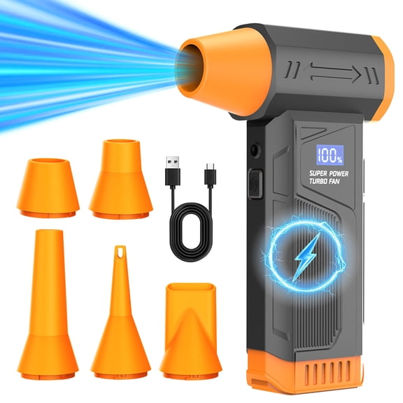 Dianli Electric Snow Blower Portable 110000 Powerful Snow Blower Multiple Nozzles Lightweight Handheld Snow Removal Machine for Driveway Walkway Car Winter Tool