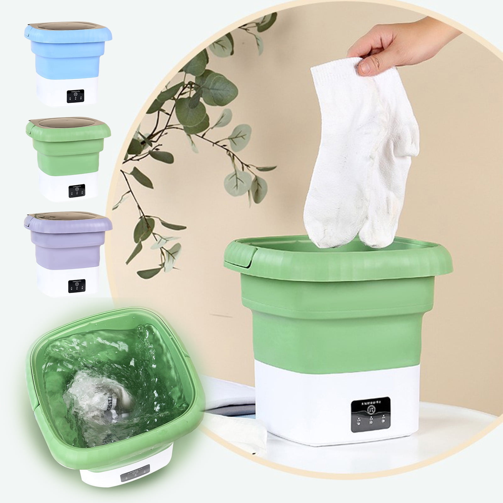 Dianli Foldable Portable Mini Washing Machine For Dorms And Travel, Compact Washer For Underwear Baby Clothes And Small Loads, Lightweight Space‑Saving Design Ideal For Apartments And RVs