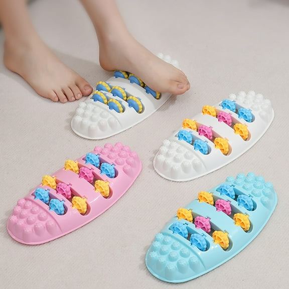 Dianli Foot Massager Roller for Home Use Multi-Function Acupressure Reflexology Stress Relief Fatigue Relaxation Portable Foot Massage Tool for Plantar Fasciitis and Heel Pain 28.5x13.5cm