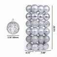 thumbnail image 1 of Dianli Gifts 36pcs Electroplated Christmas Tree Ball Set Shatterproof Holiday Ornaments Festive Decorative Spheres for Xmas Tree Home Party Winter Holiday Decorations Stylish Finds for Less, 1 of 1