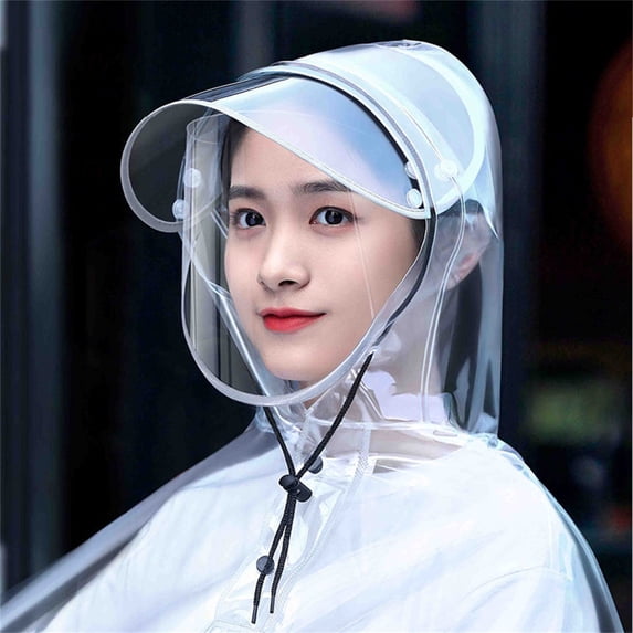 Dianli Gifts Bike Gear, Rain Protection Folding Transparent Rain Cape Thickened Enlarged Integrated Raincoat Waterproof Cycling Poncho With Hood Compact Foldable for Commuting Outdoor Travel