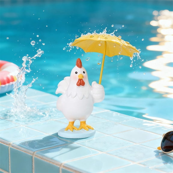 Dianli Gifts Home & Kitchen Resin Chicken Phone Stand Simulated Chicken Figurine Mobile Phone Holder Cute Desktop Phone Cradle Decorative Desk Accent Gift Home Decor Desk Accessories