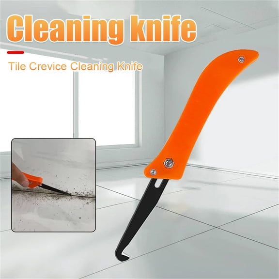 Dianli Gifts Hot Sale Tile Grout Knife Crack Hook Joint Cleaning Tool Multi-Function Grooving Grout Remover Razor-Edge Scraper With Ergonomic Handle Durable Steel for Tiling