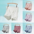 thumbnail image 1 of Dianli Gifts Maternity Loungewear Adjustable Buckle Thin Loose Shorts Elastic Waist Imitation Silk Soft Breathable Comfortable Homewear Maternity Nightwear, 1 of 8