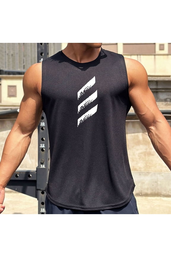 Gifts Mens Muscle Tank Top Mesh Round Neck Sleeveless Pullover Vest Top Breathable Lightweight Quick-Dry Loose-Fit Athletic Tank for Gym Workout Training and Everyday Athleisure Active