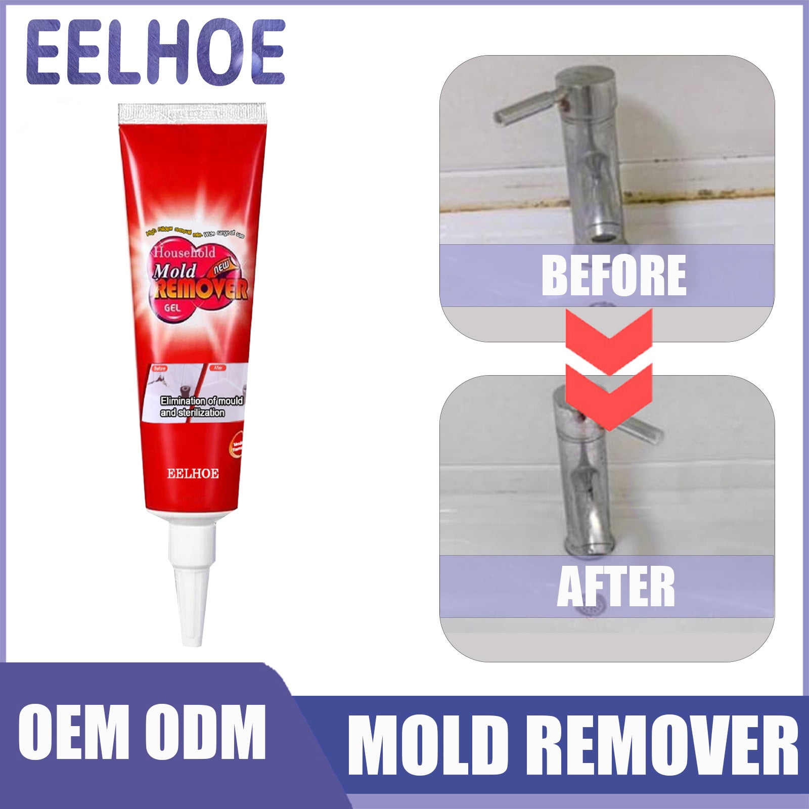 Dianli Gifts Mold Remover Gel Mildew Remover MoldRemover Gel Tile Grout ...