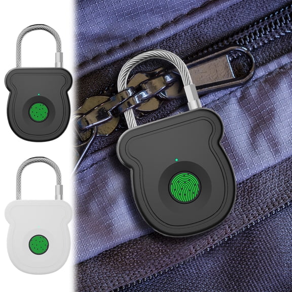 Dianli Gifts Smart Fingerprint Padlock Stainless Steel Weatherproof Keyless Lock For Luggage Doors Cabinets And Backpacks, Quick Biometric Unlock Portable Security Padlock For Travel Home Office