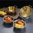 thumbnail image 1 of Dianli Gifts Stainless Steel Double Ear Salad Bowl Multipurpose Snack Vegetable Dish Stackable Matte Brushed Kitchen Serving Bowl for Home Restaurant Gift, 1 of 2