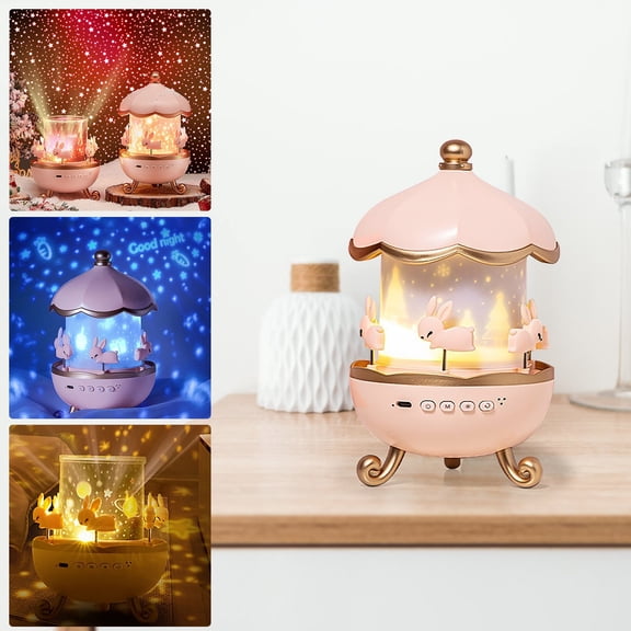 Dianli Gifts Starry Music Box Projection Lamp With MultiColor Sky Projection, Rotating Ambience Light And BuiltIn Melody, Romantic Room Night Light For Bedroom Party Relaxation Gift Atmosphere Lamp