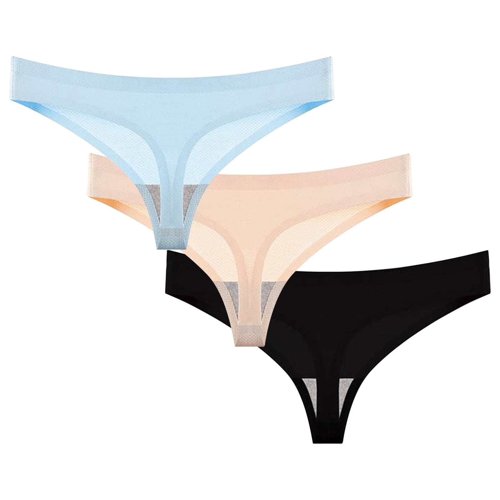 4 Pieces Women Summer Thin High Waist Underwear