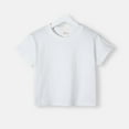 thumbnail image 1 of Dianli Girls Tops Cotton Crew Neck Blouse Loose Fit Short Sleeve T-Shirts Solid Tops Workout Cute Tops for Girls 10-12 Shirts for Girls 4-12 Summer Saving White 5-6 Years, 1 of 2