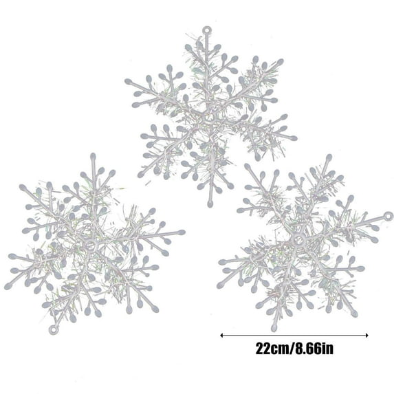 Dianli Holiday Decorations Christmas Snowflake String Ornaments Hanging Snowflake Pendant Tree Decoration Accessories Winter Festival Party Decor Holiday Gift Ideas & Budget Picks