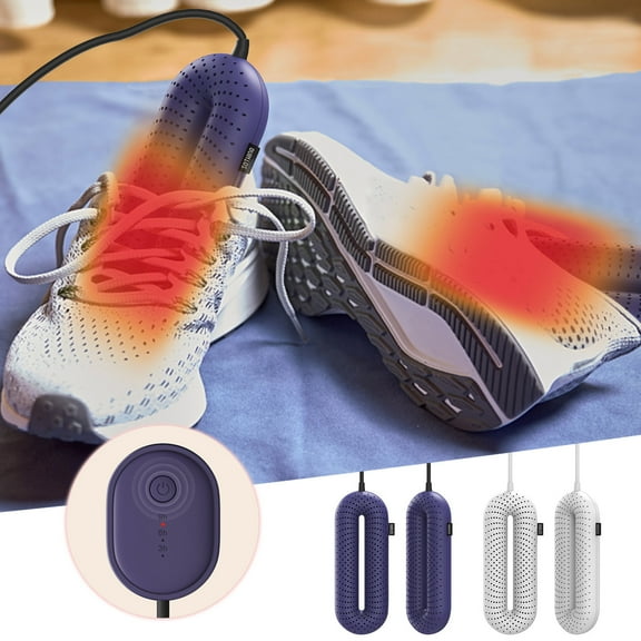 Dianli Household Shoe Polisher and Warmer Dryer Sterilizer Three Speed Timer Remote Control 360° Heat Air Holes Deodorizer for Boots Sneakers Leather Shoes 220V 20W