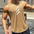 thumbnail image 1 of Dianli Mens Muscle Tank Top Mesh Round Neck Sleeveless Pullover Vest Top Breathable Lightweight Quick-Dry Loose-Fit Athletic Tank for Gym Workout Training and Everyday Athleisure Active, 1 of 6