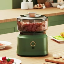 Dianli Mini Electric Garlic Chopper, 350ml Wireless Food Processor, USB Rechargeable, Portable Vegetable Masher for Garlic, Onions, and Spices, BPA-Free, Easy Clean, White/Green/Coffee