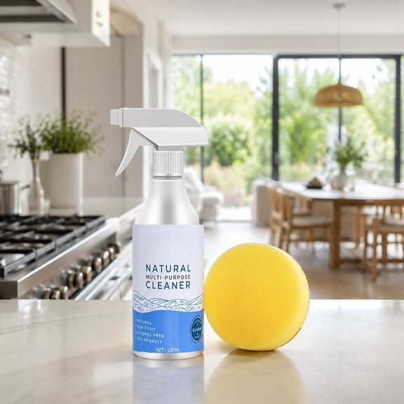 Dianli Multi Purpose Cleaner Kit 120ml with Sponge All Surface Cleaning Solution Removes Stains Dirt and Residue for Kitchen Bathroom Furniture and Household Surfaces