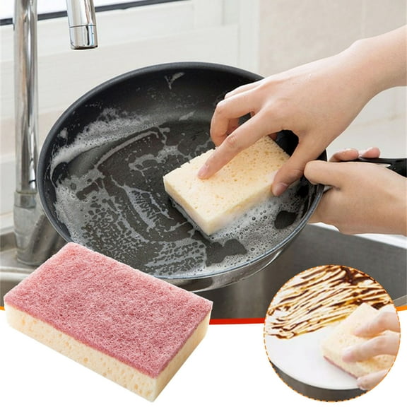Dianli Nylon Emery Sponge Kitchen Scouring Pad Non Scratch Heavy Duty Dishwashing Pot Washing Nylon Emery Sponge Multi Pack Durable For Cookware 1 5 10 20pc Kitchen Sponge