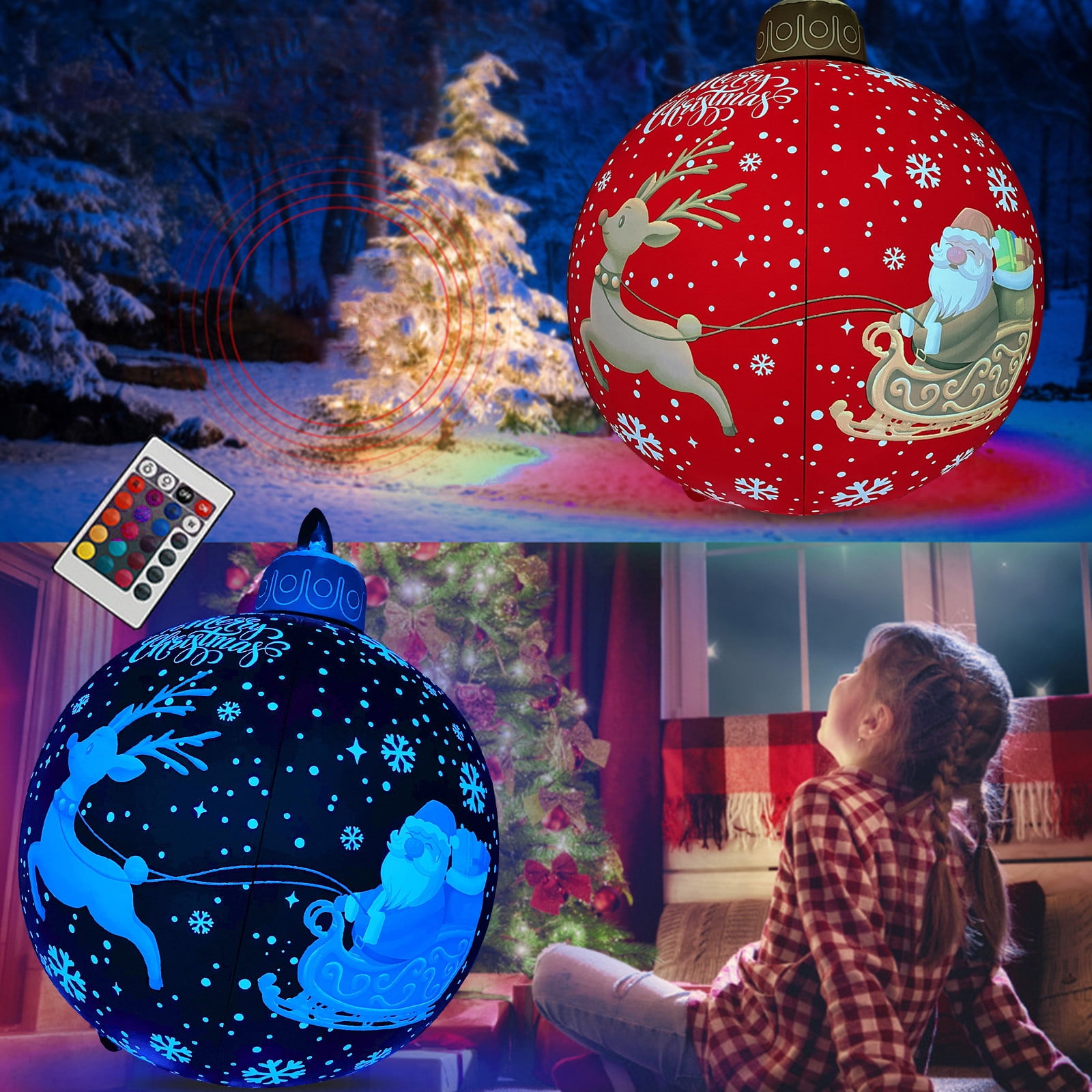 Dianli Outdoor Christmas Inflatable Decorations with LED Light 24